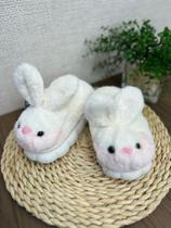 Pantufa Infantil Coelhinho Peluciada Antiderrapante Inverno