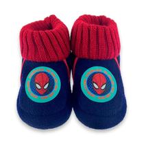 Pantufa Infantil Com Solado N 21 Ao 34 Homem Aranha