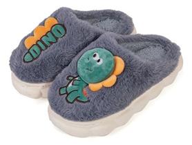 Pantufa Infantil Dinossauro Super Quentinha E Confortável Pantufa Infantil Dinossauro Super Quentinha E Confortável