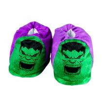 Pantufa Infantil e Adulta Hulk - ptbr