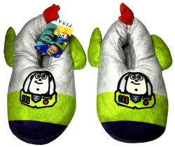 Pantufa Infantil Foguete Astronauta Buzz Lightyear - Personagem Do Desenho Toy Story - Disney - Tamanho 28/29 Pantufa Infantil Foguete Astronauta Buzz Lightyear - Personagem Do Desenho Toy Story - Disney - Tamanho 28/29