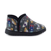 Pantufa Infantil Masculina Specht Foguete Cinza - 10251
