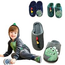 Pantufa Infantil Menino 3D Dinossauro emborrachada Quentissima Pantufa Infantil Menino 3D Dinossauro emborrachada Quentissima