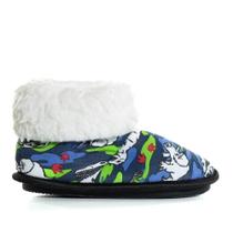 Pantufa Infantil Textil 02 Azul/Verde Pantufa Infantil Textil 02 Azul/Verde