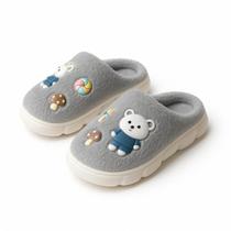Pantufa Infantil Unissex Pelúcida Leve Quente e Antiderrapante