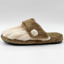 Pantufa Katurê em Fleece Canelado Feminina Pantufa Katurê em Fleece Canelado Feminina