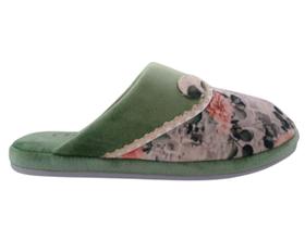 Pantufa Leffa de Inverno Floral Verde 581