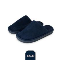 Pantufa Masculina Adulto Inverno Peluciada Lisa Azul 42/43 - REDSTAR