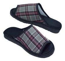 Pantufa Masculina Antiderrapante Conforto Casa Adulto Viagem