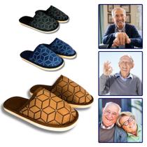 Pantufa Masculina Macia Estampada Chinelo Sapato Leve Confortável Forrada - REDSTAR