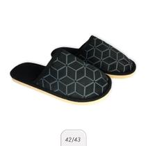 Pantufa Masculina Macia Estampada Preta 42/43 - REDSTAR
