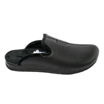 Pantufa Masculina Pegada Mule Microfibra Preta - 166001