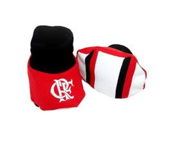 Pantufa Oficial Flamengo Meia para Bebê 0 a 3 Meses Unissex