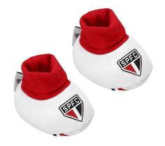 Pantufa Oficial São Paulo Meia para Bebê 0 a 3 Meses Unissex