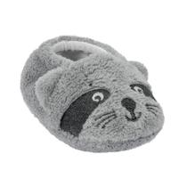 Pantufa P/ Bebê Menino 0 a 7 m Guaxinim Cinza Pimpolho 93112