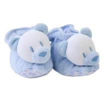 Pantufa Para Bebê Atoalhada Zip Toys Urso Azul P