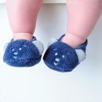Pantufa para bebê Pimpolho Ref 9311 Tamanho:G1Cor:Azul Escuro