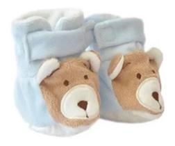 Pantufa Para Bebê Ursinho Nino Azul Zip Toys Pantufa Para Bebê Ursinho Nino Azul Zip Toys