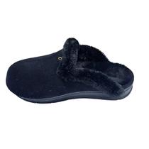 Pantufa Pegada Feminina Camurça Lã Comfort Walk Preta - Pantufa Pegada Feminina Camurça Lã Comfort Walk Preta -