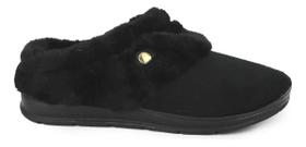 Pantufa Pegada Feminina Fechada Forrada Preto 266016.03
