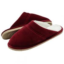 Pantufa Pelúcia com Plush Solado Leve - Bordô - 39/40