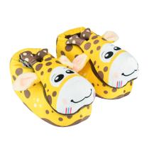 Pantufa Pelúcia Infantil Térmica Girafa Sola Antiderrapante Quentinha Feminino Menino