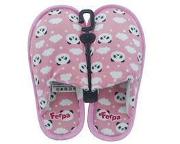 Pantufa pelucia panda rosa ferpa Pantufa pelucia panda rosa ferpa