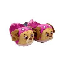 Pantufa Pelucia Skye 3d Infantil Solado De Borracha P - Zona Criativa