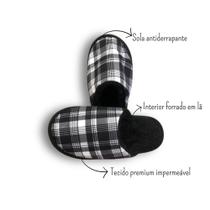 Pantufa Premium Masculina Chess - Moriá Bolsas e Acessórios Pantufa Premium Masculina Chess - Moriá Bolsas e Acessórios