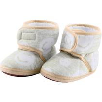 Pantufa Sapato Infantil Bebê 0 a 12 Meses Forrada Com tiras autocolantes Pantufa Sapato Infantil Bebê 0 a 12 Meses Forrada Com tiras autocolantes