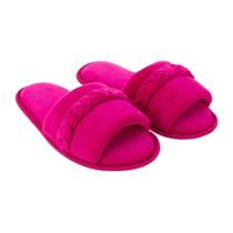 Pantufa Slide com Trança Sola Antiderrapante Chinelo de Quarto Super Macio e Resistente Pantufa Slide com Trança Sola Antiderrapante Chinelo de Quarto Super Macio e Resistente