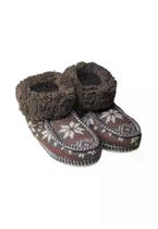 Pantufa Slippers Donna Laço Glacial Cano Alto Marrom