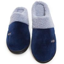 Pantufa Soft Home Cotton Day-Chinelo de quarto Veludo Peluciado-Pantufa Unissex com solado reforçado