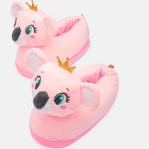 Pantufa Teen Puket Coala Princess Rosa 050500183