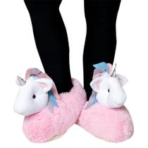 Pantufa Unicórnio Infantil Pelúcia Lançamento P - M - G - w.u bichos e pelúcias