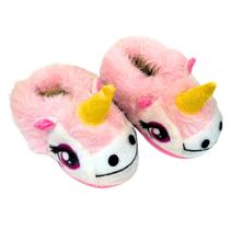 Pantufa unicórnio personagem fofinha pelúcia 3d feminina Pantufa unicórnio personagem fofinha pelúcia 3d feminina