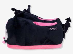 Pantufa unissex adulto Hello Kitty kuromi licenciada Tamanho: 39.41Cor:Preta
