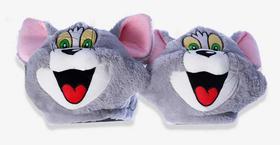 Pantufa Unissex adulto Tom & Jerry - Tom licenciada Tamanho: 33/35Cor:Cinza Pantufa Unissex adulto Tom & Jerry - Tom licenciada Tamanho: 33/35Cor:Cinza