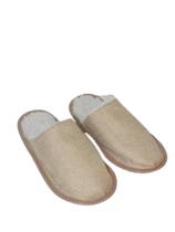 Pantufa Unissex Forrada Cor Palha