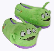 Pantufa Unissex Toy Story Aliens Pizza Planet licenciada Tamanho: 33/35Cor:Verde Pantufa Unissex Toy Story Aliens Pizza Planet licenciada Tamanho: 33/35Cor:Verde