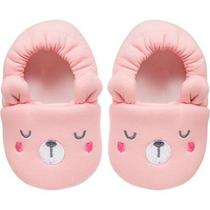 Pantufa urso rosa - 12 a 18 meses buba