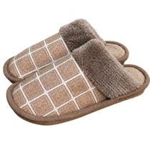 Pantufa Xadrez Marrom Premium Antiderrapante Confortável Masculina Peluciada Adulto Chinelo Inverno Quarto Frio Pai Presente Fleece - Pantufa Xadrez Marrom Premium Antiderrapante Confortável Masculina Peluciada Adulto Chinelo Inverno Quarto Frio Pai Presente Fleece -