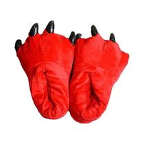 Pantufas De Inverno Quentes E Macias Para Uso Interno, Unissex, Com Design De Pata De Monstro, Garra