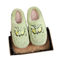 Pantufas De Monstro Peludas Verdes Para Homens E Mulheres, Calçados De Inverno Com Sola Macia, Pantufas De Monstro Peludas Verdes Para Homens E Mulheres, Calçados De Inverno Com Sola Macia,