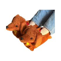 Pantufas De Pelúcia Dachshund Antiderrapantes, Sapatos De Casa Fofos De Cão Cartoon, Presentes Pantufas De Pelúcia Dachshund Antiderrapantes, Sapatos De Casa Fofos De Cão Cartoon, Presentes