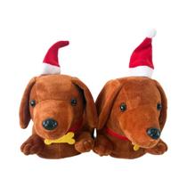 Pantufas De Pelúcia Dachshund Antiderrapantes, Sapatos De Casa Fofos De Cão Cartoon, Presentes