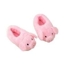 Pantufas Femininas De Inverno Quentes Com Desenho De Porco, Chinelos Fofos De Pelúcia Com Calcanhar Pantufas Femininas De Inverno Quentes Com Desenho De Porco, Chinelos Fofos De Pelúcia Com Calcanhar