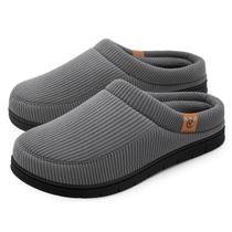 Pantufas Masculinas VeraCosy Mocassim de Espuma de Memória - Cinza Pantufas Masculinas VeraCosy Mocassim de Espuma de Memória - Cinza