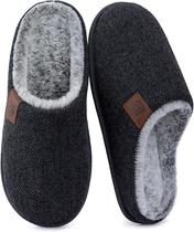 Pantufas ULTRAIDEAS Tricô Cinza Escuro Tamanho 28-29 cm Pantufas ULTRAIDEAS Tricô Cinza Escuro Tamanho 28-29 cm