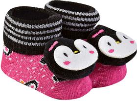 Pantufinha bebê meia com bichinhos recém nascido